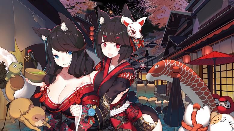 碧蓝航线, Yamashiro, Fusou, 碧蓝航线周年纪念, 山城（碧蓝航线）, Fusou (Azur Lane), 原作, 碧蓝航线10000收藏