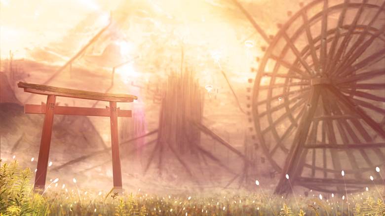 original, illustration, background, scenery, sky, creation, different world, Torii