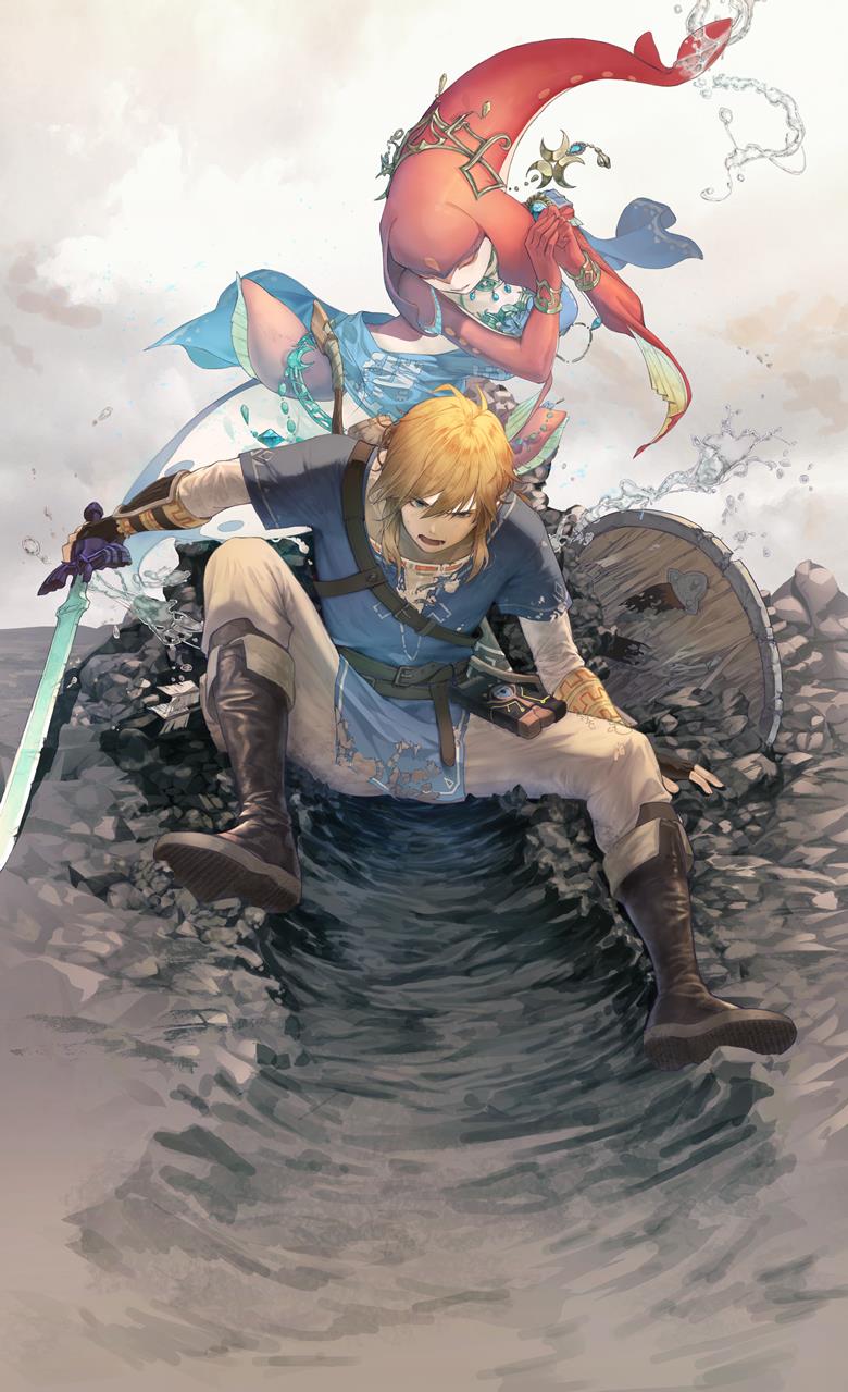 林克, 塞尔达传说, 米法, Link/Mipha, 旷野之息, mysterious, The Legend of Zelda 5000+ bookmarks