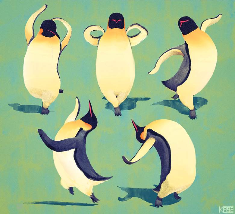 ペンギン|ka92的企鹅插画图片