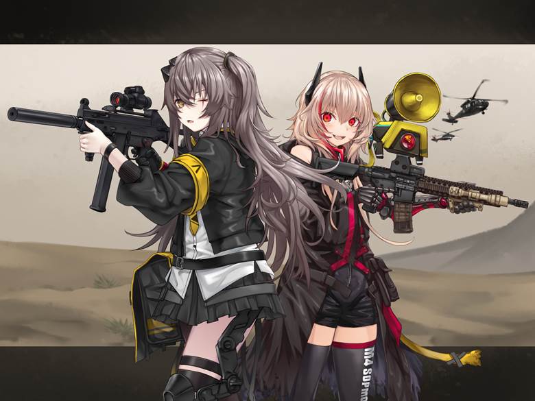 UMP 45 & M4 SOPMODII|Ivan624的少女前线插画图片