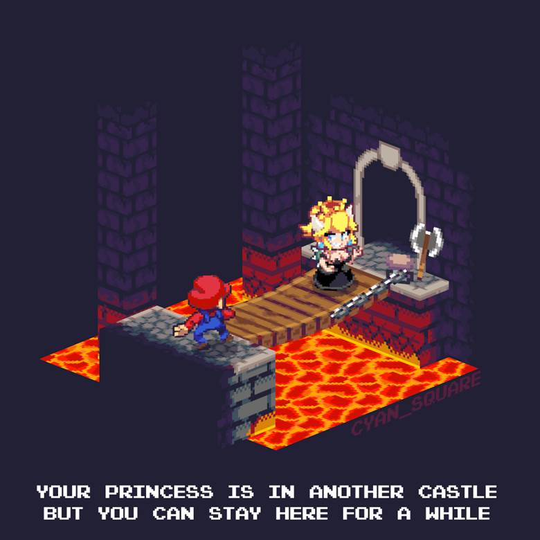 库巴公主, 点阵图