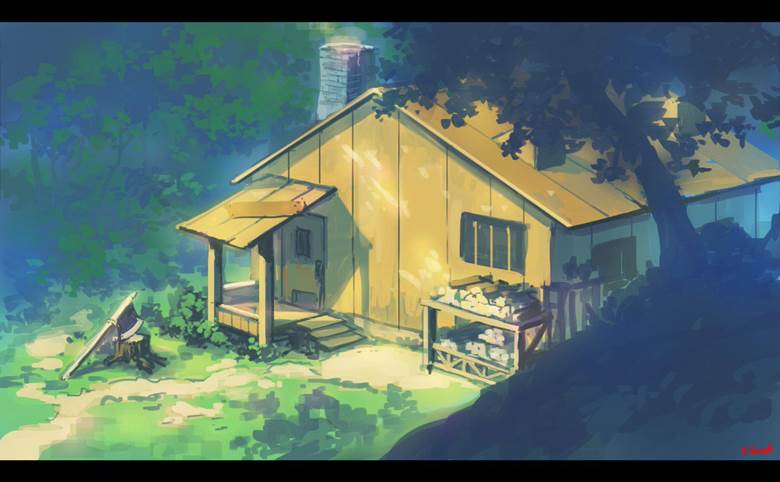 ドワーフの小屋|J.タネダお的Pixiv高清风景插画图片