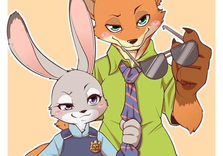 ズトピ|李子昴的疯狂动物城插画图片