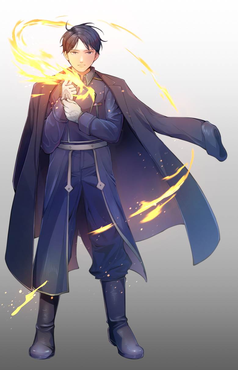 钢之炼金术师, roy mustang, 火焰, Fullmetal Alchemist 100+ bookmarks