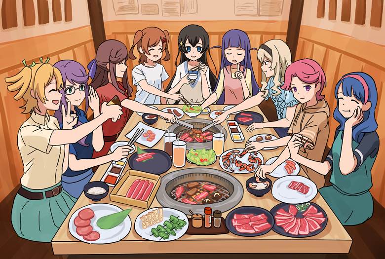 少女☆歌剧 Revue Starlight, 西条克洛迪娜, Maya Tendo, 神乐光, 爱城华恋, 露崎真昼, 星见纯那, 大场奈奈, 石动双叶, Kaoruko Hanayagi