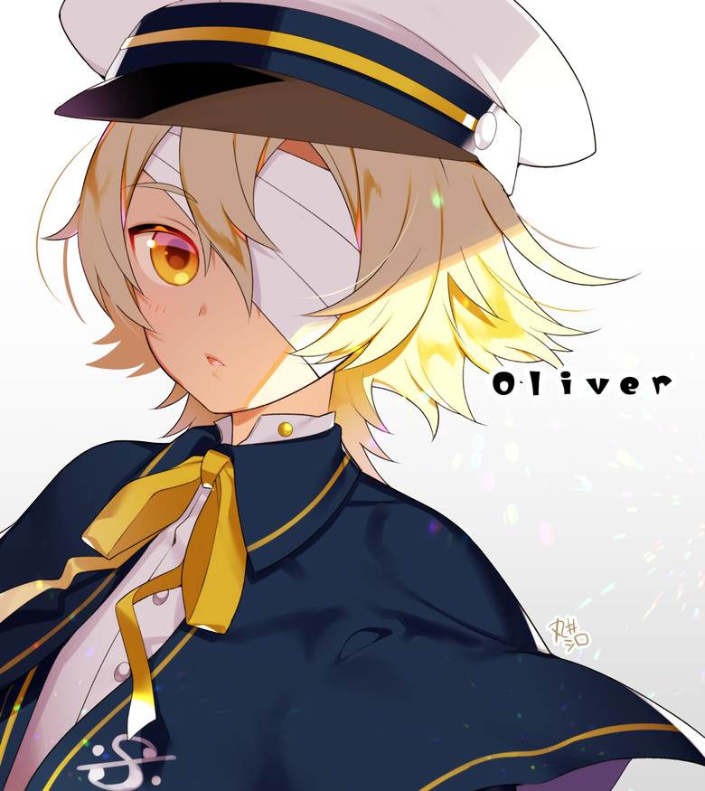 oliverくん丸井シロ初単行本的帅哥插画图片