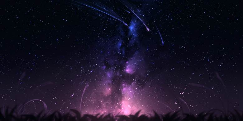 sky, 风景, background, starry sky, night, 原创, original, original character, scenery 3000+ bookmarks