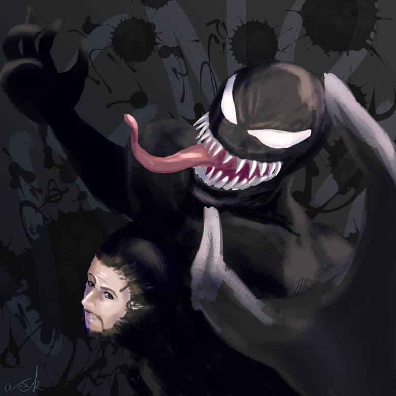 ヴェノム|三途アスク的毒液Venom同人插画图片