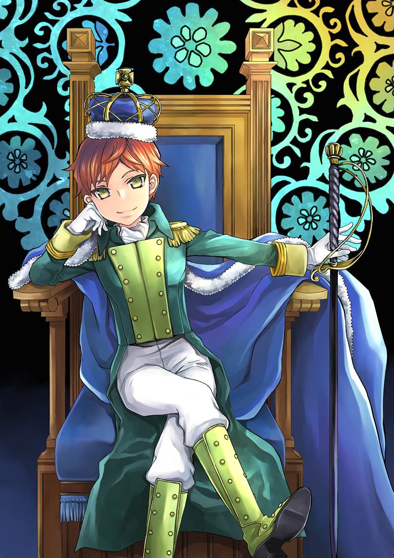 虚构の王冠|远藤海成的戴王冠人物插画图片