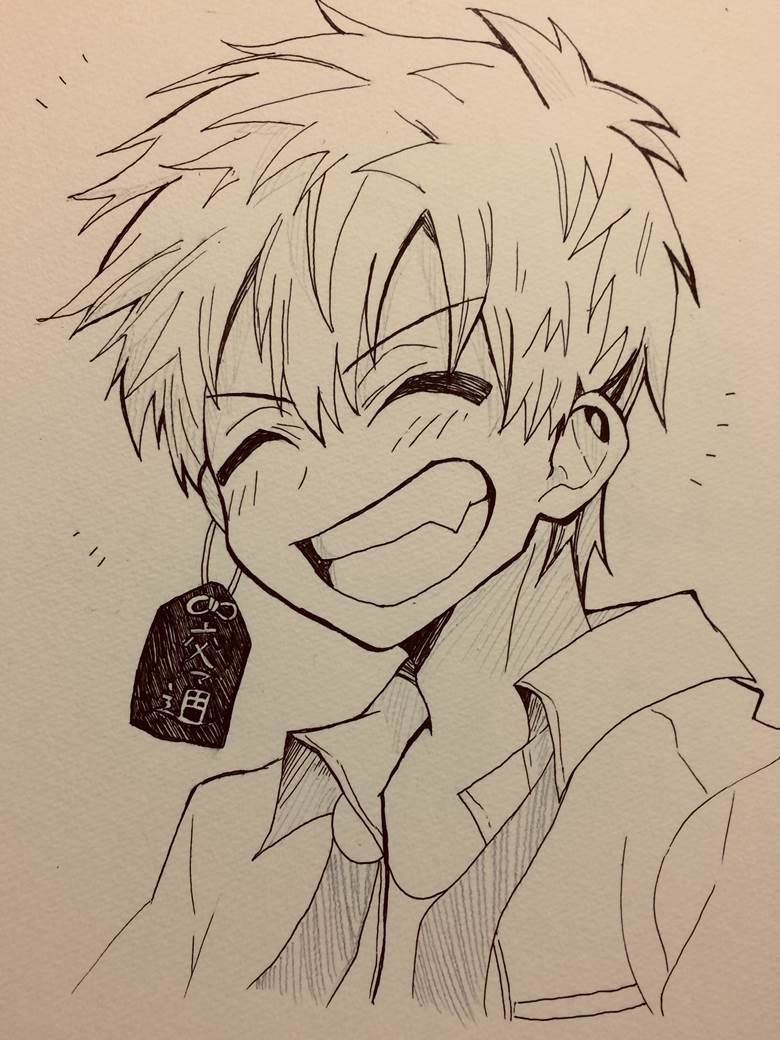 无题|ryu的地缚少年花子君插画图片