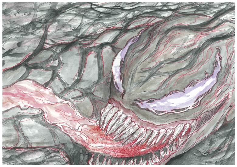 ヴェノム描いてみました２|NORI的毒液Venom同人插画图片