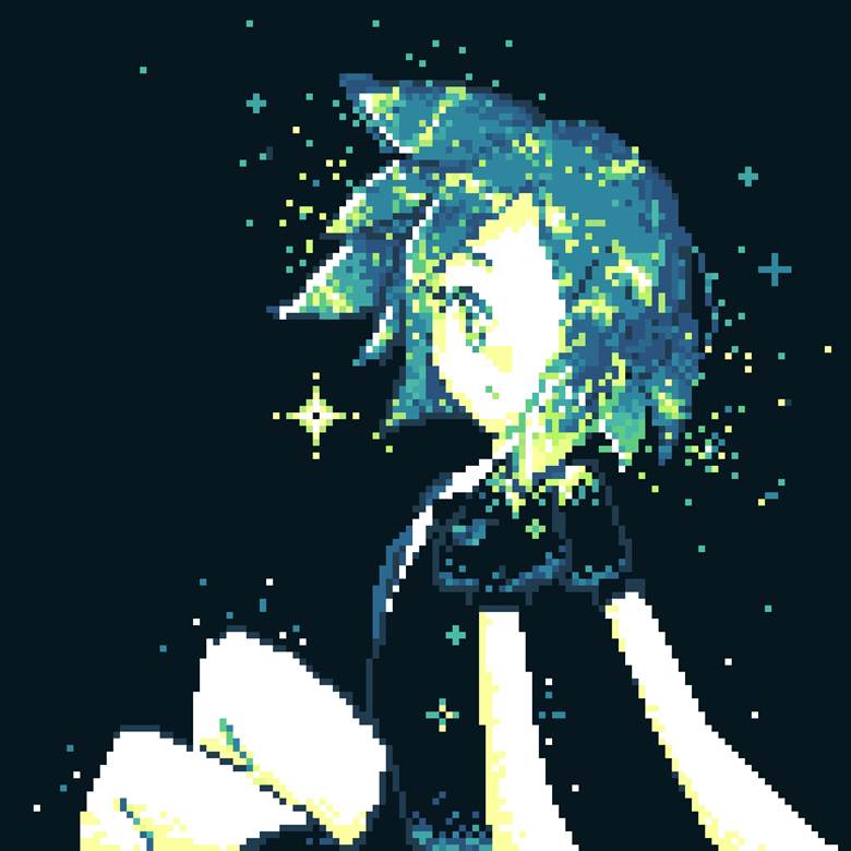 Land of the Lustrous, Phosphophyllite, pixel art