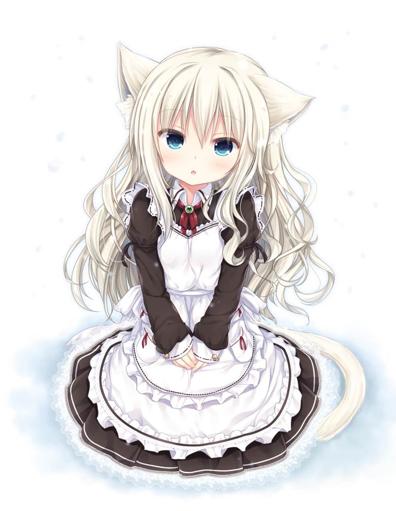 雪猫|静川しすみ的pixiv女仆少女插画图片