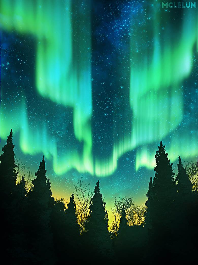 aurora|mclelun的Pixiv风景插画图片
