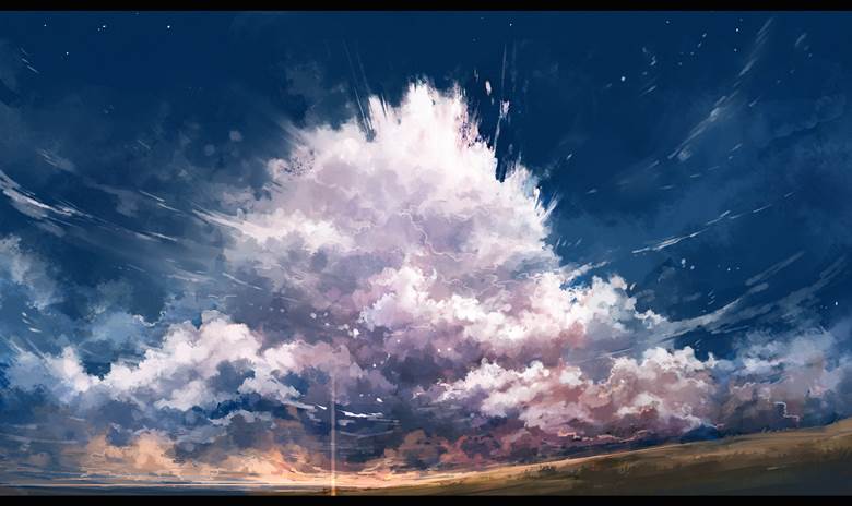 sora|Axle的云层插画图片