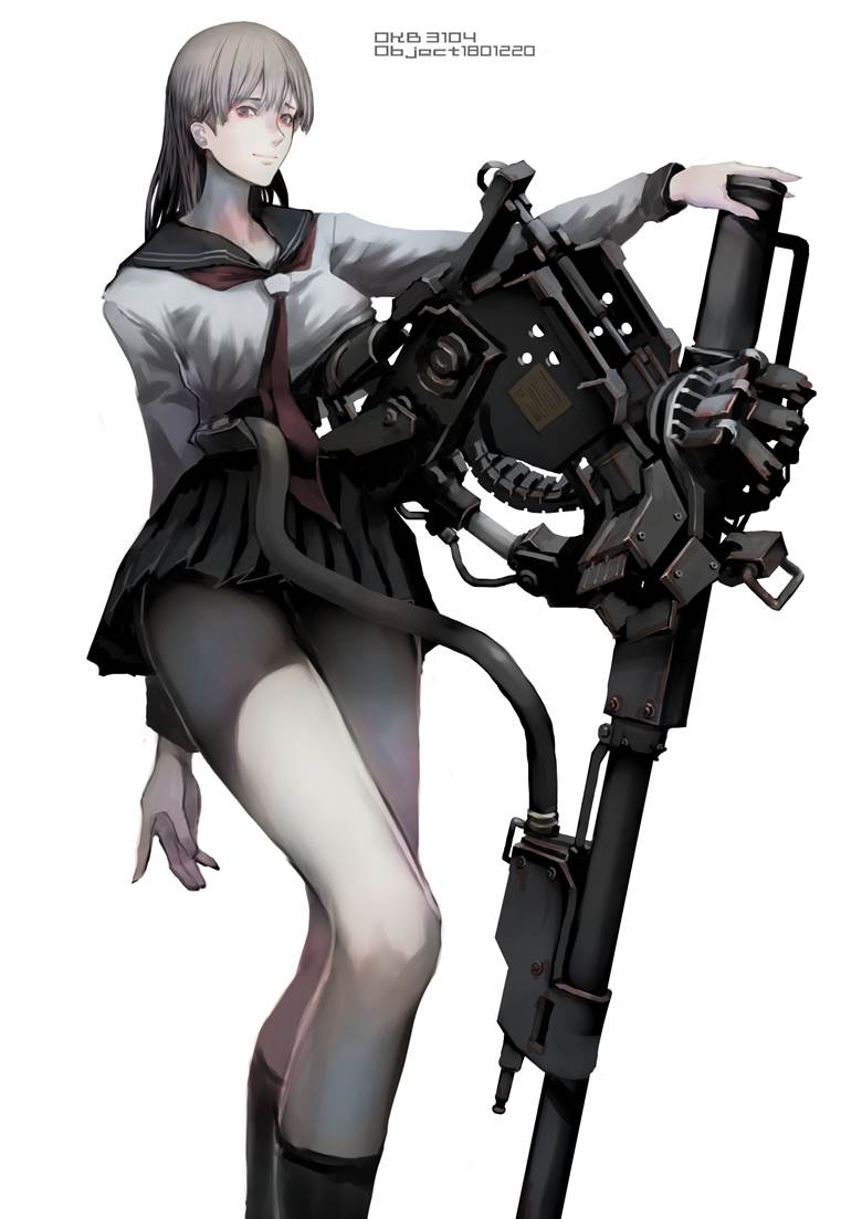 原创, 原创, 女孩子, 机械少女, 机娘, 水手服