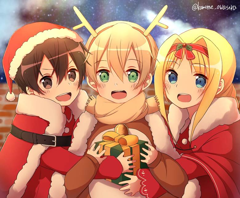 christmas, sword art online, incredibly cute, What a cute boy!, Sword Art Online 1000+ bookmarks, Eugeo