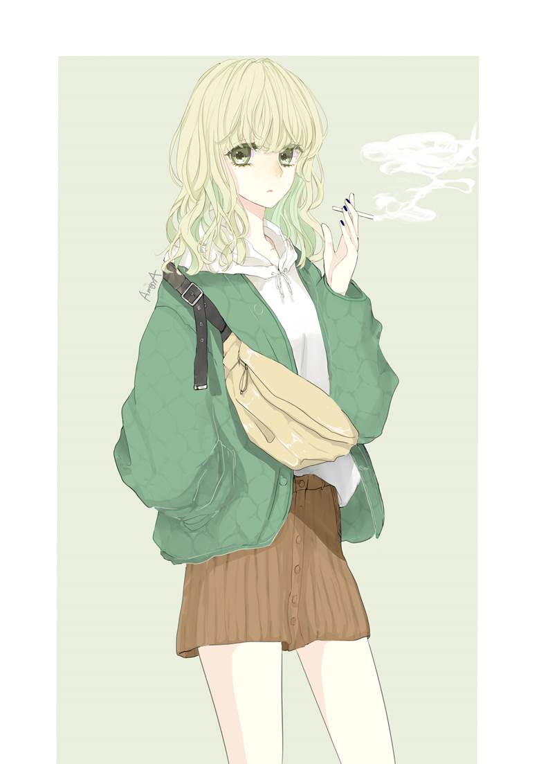 原创, 女孩子, fashion, 原创, 香烟, winter, miniskirt