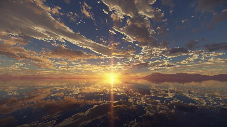 景观, New Year's First Sunrise, 朝霞, 风景, happy new year, New Year, 太美了