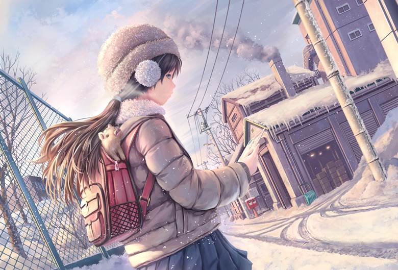 冬便り|Soraizumi的下雪插画图片