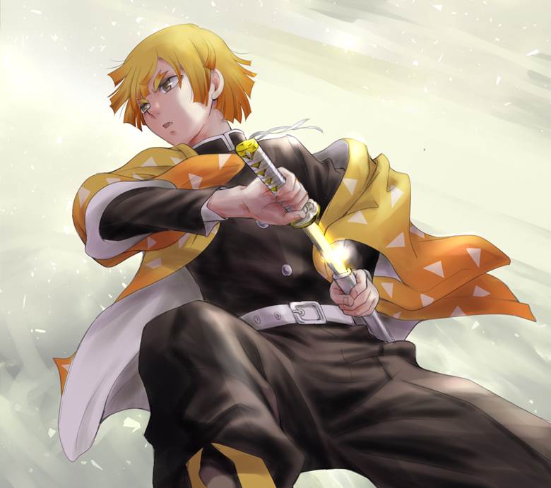 Demon Slayer: Kimetsu no Yaiba, Zenitsu Agatsuma, Demon Slayer 500+ bookmarks