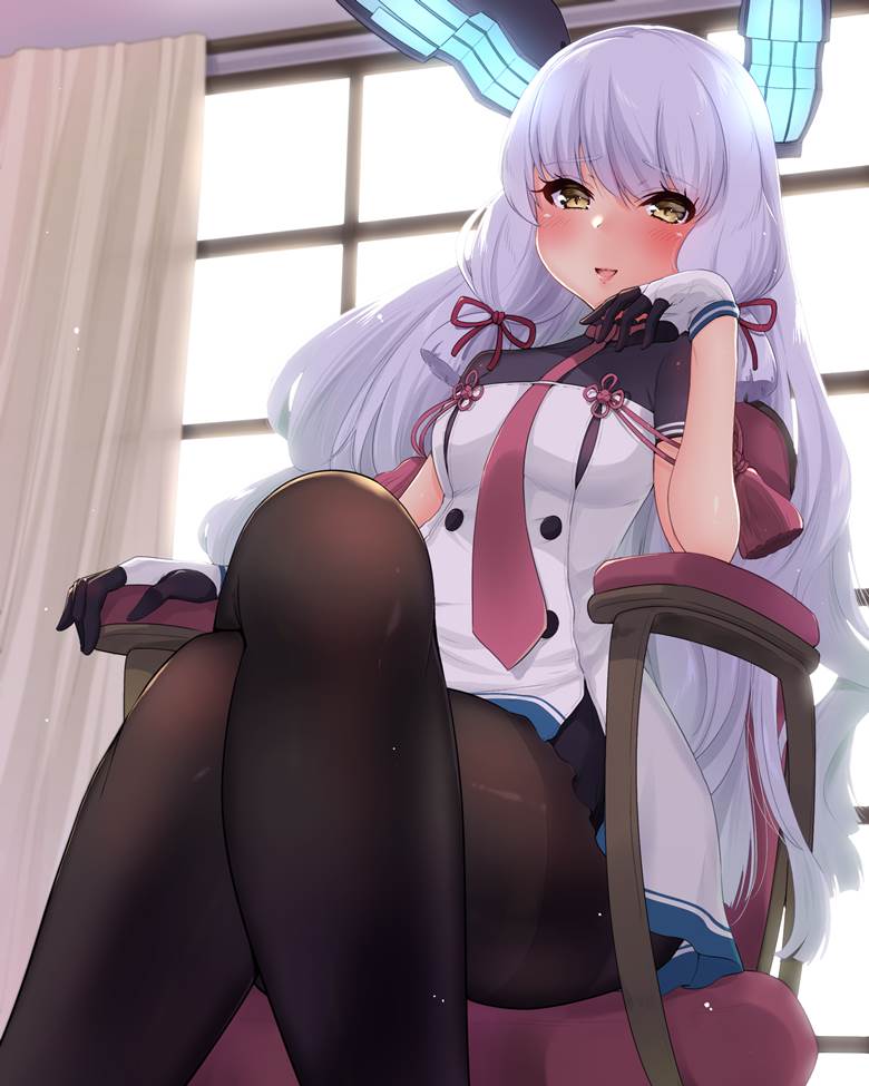 舰队collection, 舰C, 丛云, 黑裤袜, 名为黑色内衣的武器, 驱逐舰真是太棒了！, crossed legs stockings, 舰娘1000users加入书籤