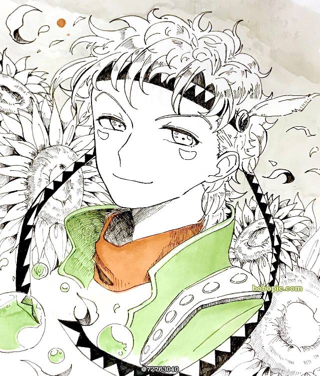 一张JoJo的奇妙冒险绘画图片