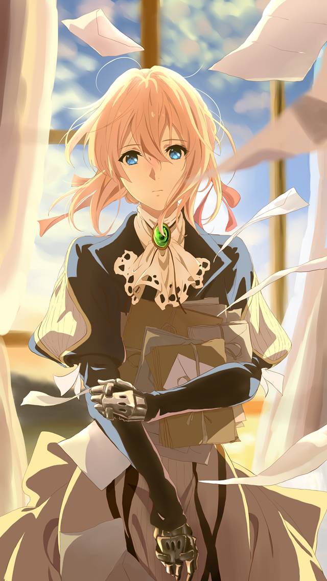 金发, 薇尔莉特·伊芙加登, Violet, 紫罗兰永恒花园 100收藏, backlighting, 紫罗兰永恒花园