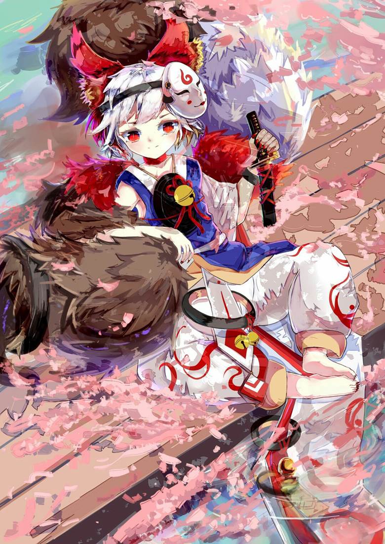 白藏主|空心咕咕咕的阴阳师插画图片