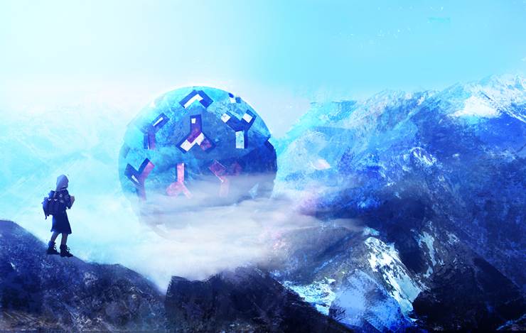画面很抽象的风景啊，Pixiv人气插画师403-ID:37739521