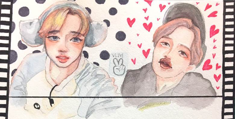 Bangtan Boys, watercolor, 二次创作