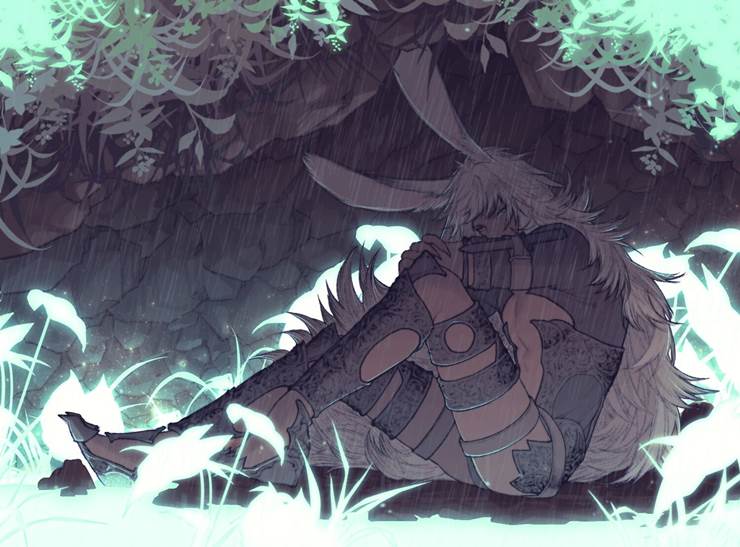最终幻想|插画师颠茄浇水工的维埃拉族插画图片
