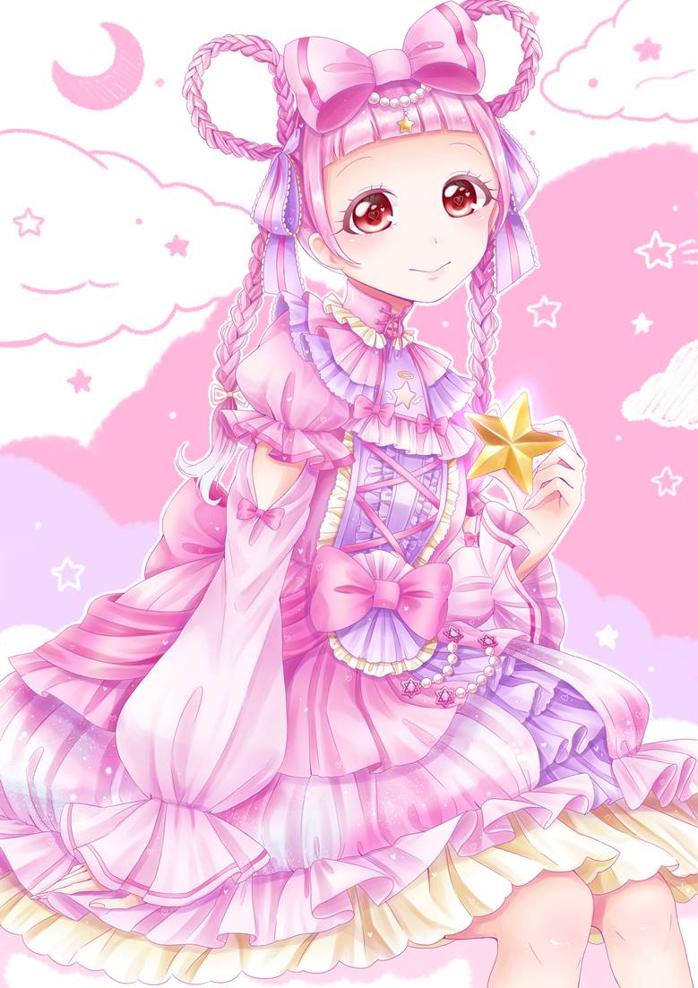 粉色, 麻花辫, yume kawaii, lolita, 女孩子, 原创