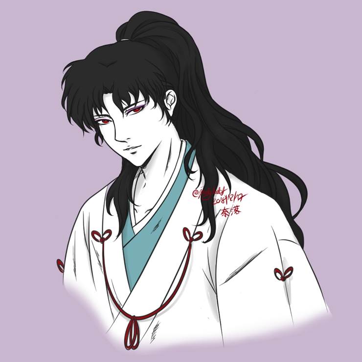 爱慕着桔梗的《犬夜叉》奈落pixiv壁纸美图，深情大反派