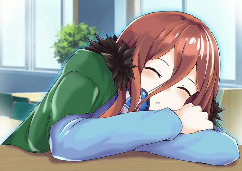 五等分的新娘, Miku Nakano, sleeping face, The Quintessential Quintuplets 100+ bookmarks