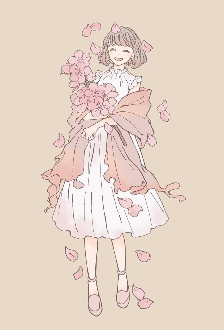 24张超美的樱花与少女的pixiv插画浪漫的春天的气息