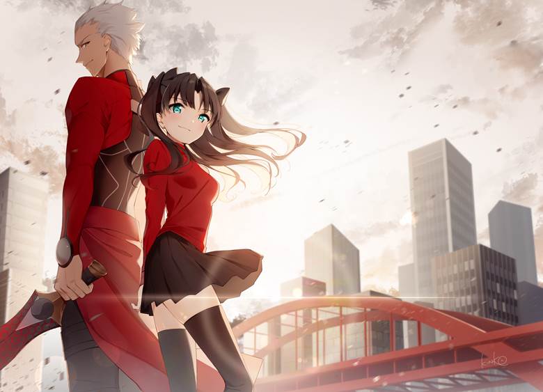 弓凛|木なこエアコミケ2新刊的fate远坂凛插画图片