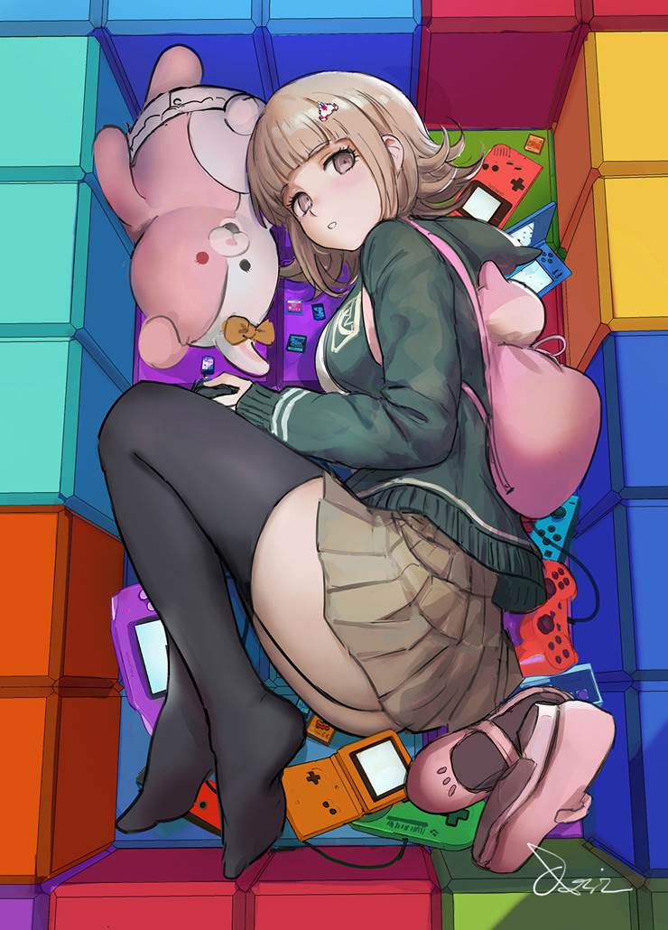 枪弹辩驳, 超级弹丸论破2, Nanami, chiaki, nanami chiaki, rucksack, Danganronpa 2: Goodbye Despair 1000+ bookmarks, Monomi