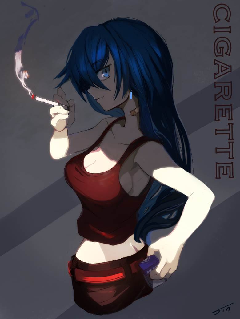 原创, 女孩子, 香烟