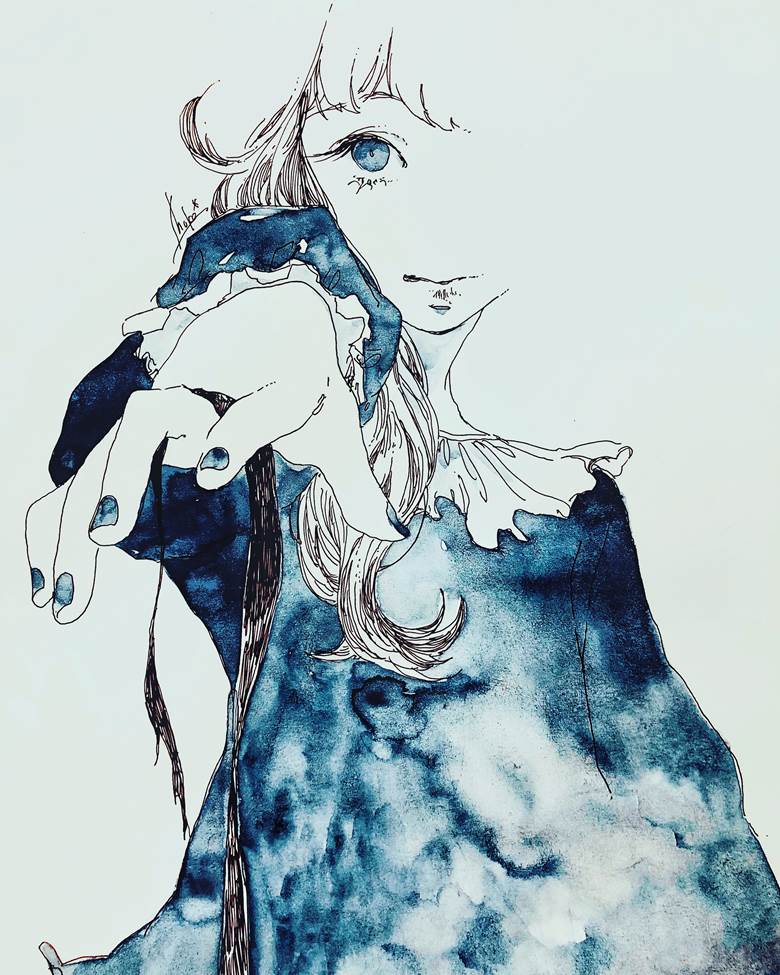蝴蝶结, 插画, hand, transparent watercolor, 女孩子