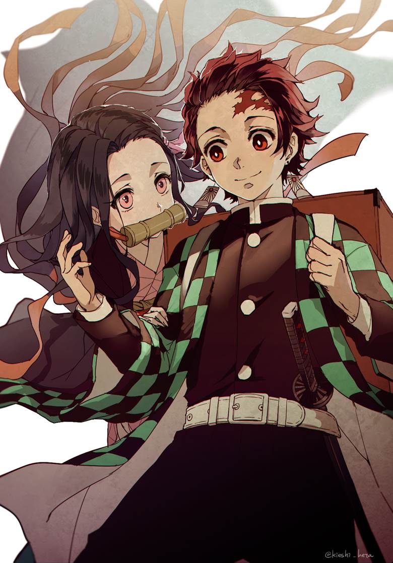 Demon Slayer: Kimetsu no Yaiba, Tanjirou Kamado, Nezuko Kamado, Kamado brothers, Demon Slayer 10000+ bookmarks, Siblings' bond (Demon Slayer)