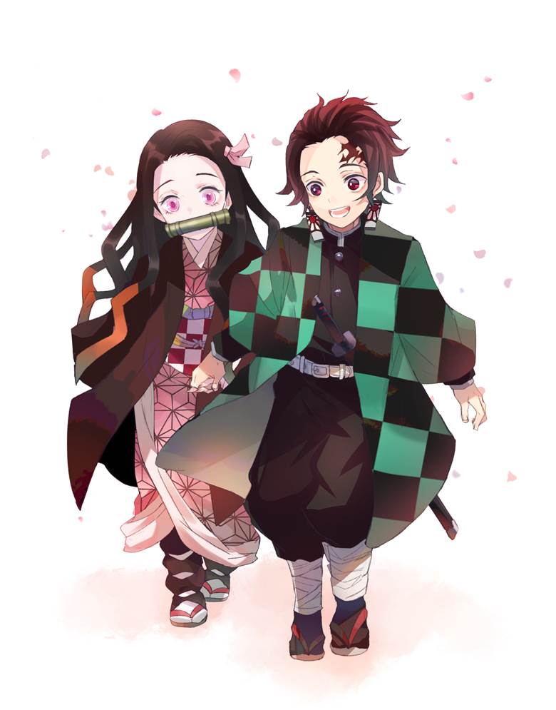 Demon Slayer: Kimetsu no Yaiba, Tanjirou Kamado, Nezuko Kamado, Kamado brothers, Demon Slayer: Kimetsu no Yaiba 1000+ bookmarks