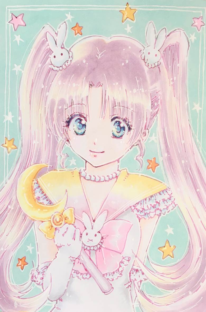 Kousagi, yume kawaii, chibiusa, lolita, beautiful girl, copic, traditional, sailormoon