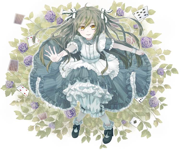 alice in wonderland, alice, Alice in Wonderland fan art, original, apron dress