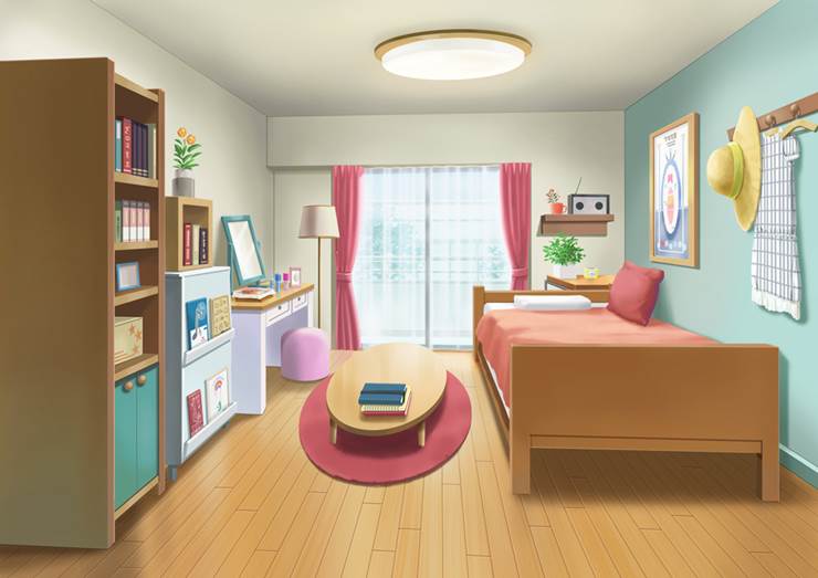 女孩的房间|插画师チーサー的房间室内插画图片