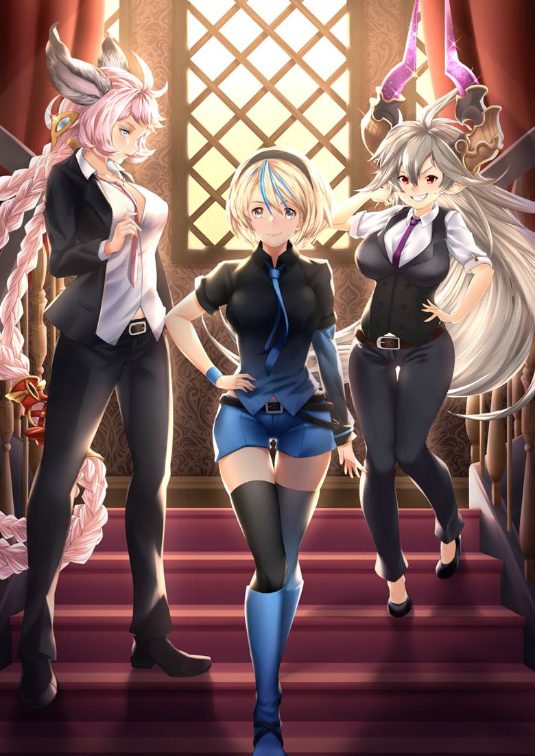 Sarasa (Granblue Fantasy), 艾塞尔（碧蓝幻想）, 姬塔（碧蓝幻想）, 碧蓝幻想, 西装