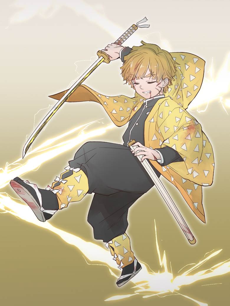 Zenitsu Agatsuma, 鬼灭之刃, Demon Slayer: Kimetsu no Yaiba 1000+ bookmarks