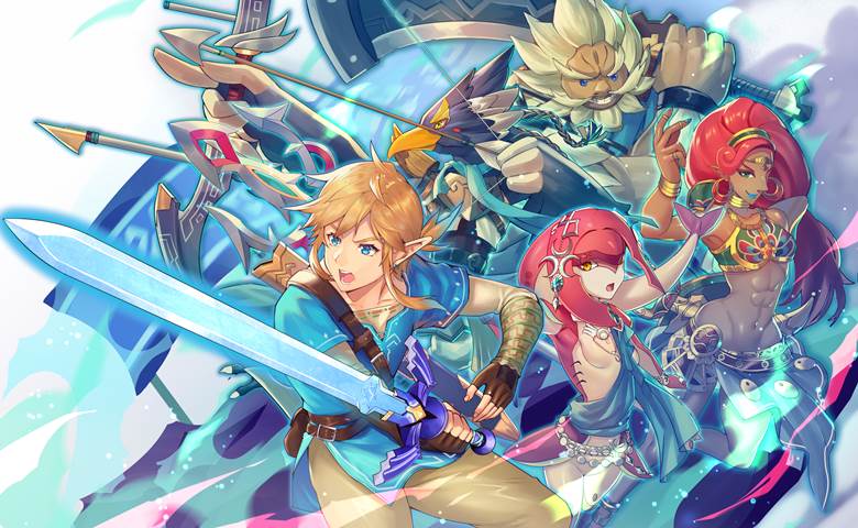 the legend of zelda, Link, Breath of the Wild, abs, Link (Breath of the Wild)