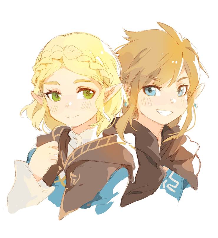 the legend of zelda, Princess Zelda, Link, Link/Zelda, Zelda (Breath of the Wild)